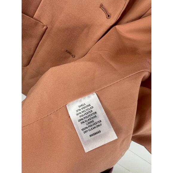 Nordstrom Two Button Notched Lapel Front Pockets Blazer Jacket Sz M Relaxed Fit - Picture 10 of 12